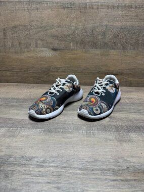 Yes We Vibe Paisley Textile Sneakers Women's Size 8